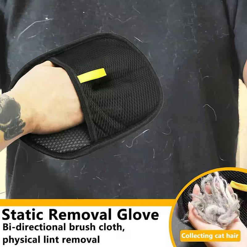 Pet Hair Removal Gloves, Electrostatic Pet Hair Removal Gloves for Dog & Cat - Double-Sided Grooming Gloves for Carpet, Couch, Clothing & Furniture 2025 New