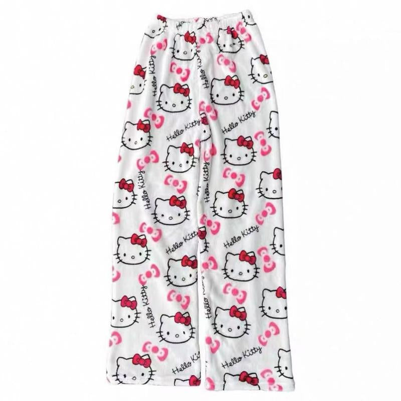 π SANRIO Hello Kitty Comfy Pajama Pants β Cute & Cozy Y2K-Style Loungewear for Women