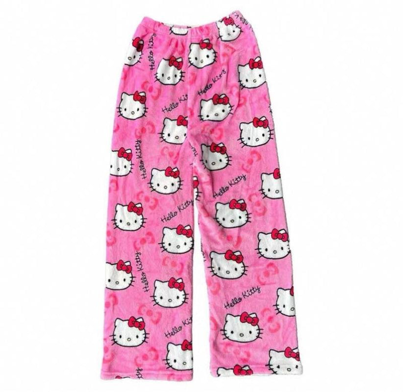 π SANRIO Hello Kitty Comfy Pajama Pants β Cute & Cozy Y2K-Style Loungewear for Women
