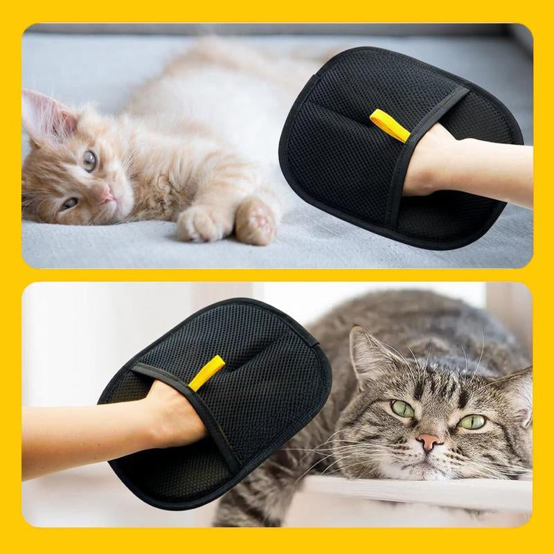 Pet Hair Removal Gloves, Electrostatic Pet Hair Removal Gloves for Dog & Cat - Double-Sided Grooming Gloves for Carpet, Couch, Clothing & Furniture 2025 New