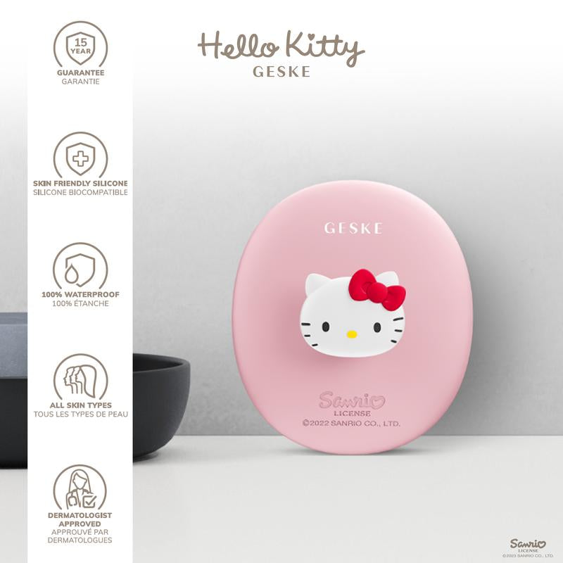 πΈ GESKE Hello Kitty Facial Brush β 3-in-1 Gentle Cleansing & Makeup Brush Set