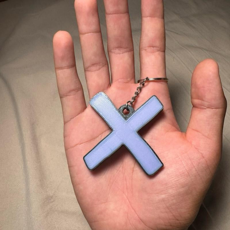 “A Silent Voice” X Symbol Keychain – Fanmade Anime Accessory