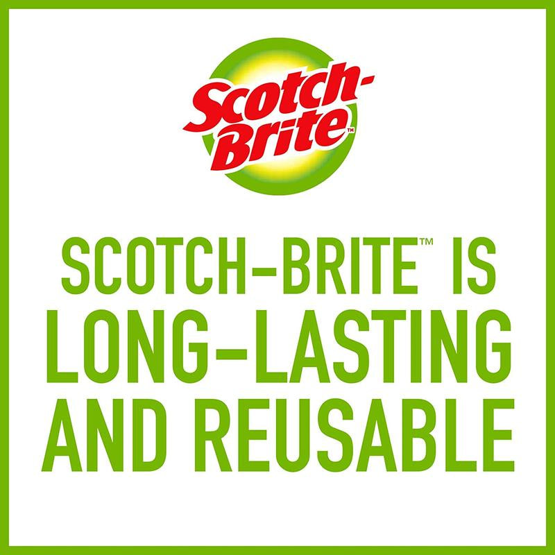 Scotch-Brite Stainless Steel Scrubber, Dish Scrubbers for Cleaning Kitchen and Household, Steel Scrubbers for Cleaning Dishes, 3 Scrubbers 3M Corp