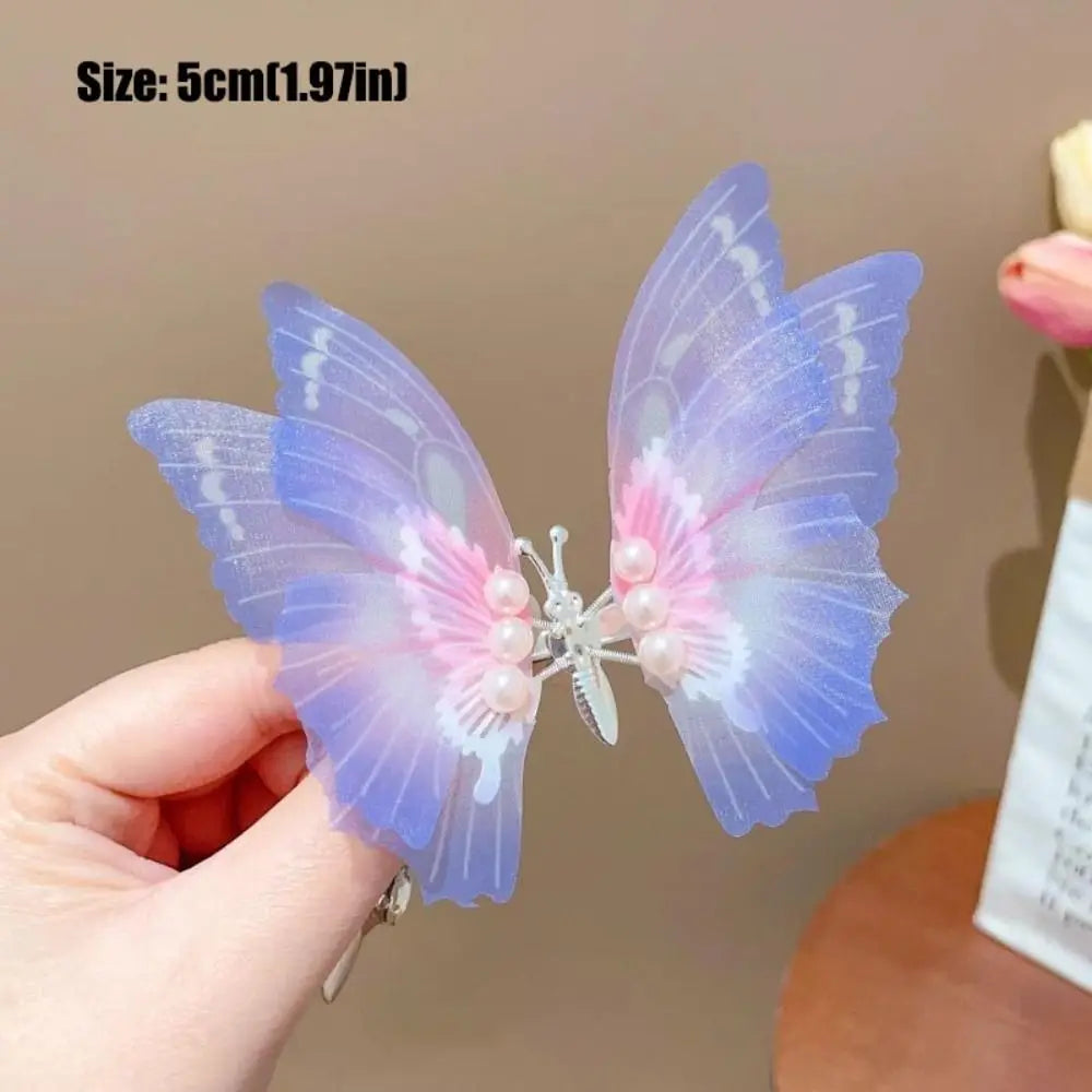 🦋 Moving Wings Butterfly Hair Clip – Cute Animated Side Clip with Fluttering Wings