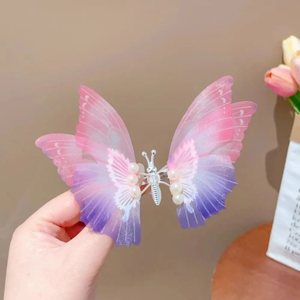 🦋 Moving Wings Butterfly Hair Clip – Cute Animated Side Clip with Fluttering Wings
