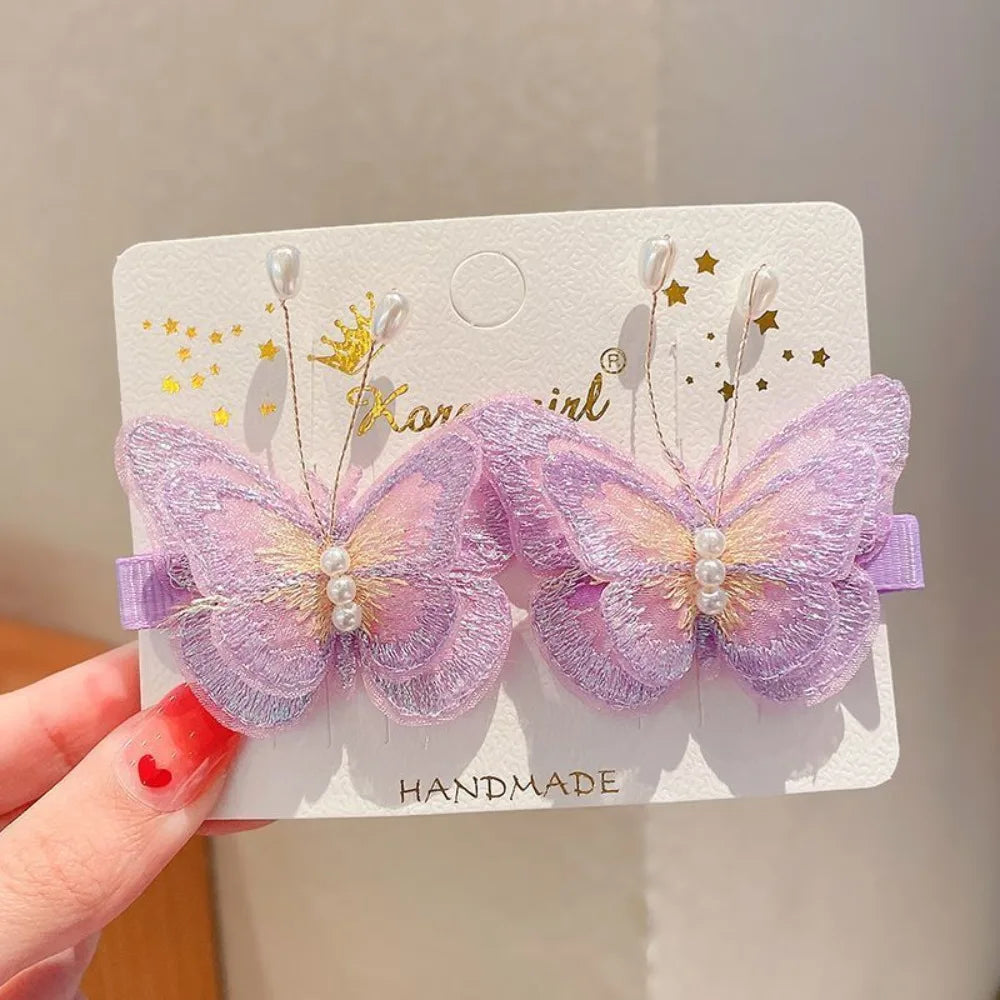🦋 Moving Wings Butterfly Hair Clip – Cute Animated Side Clip with Fluttering Wings