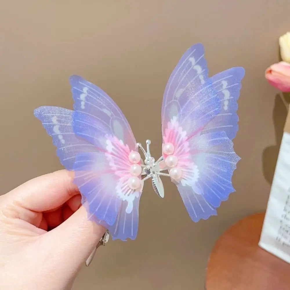 🦋 Moving Wings Butterfly Hair Clip – Cute Animated Side Clip with Fluttering Wings