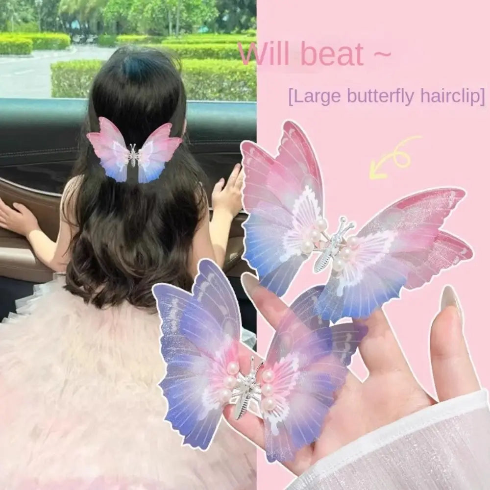 🦋 Moving Wings Butterfly Hair Clip – Cute Animated Side Clip with Fluttering Wings
