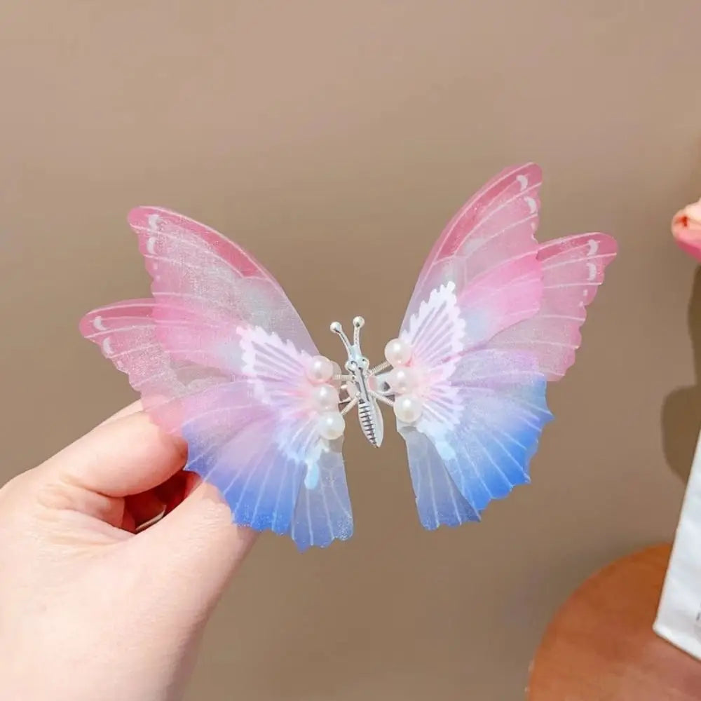 🦋 Moving Wings Butterfly Hair Clip – Cute Animated Side Clip with Fluttering Wings