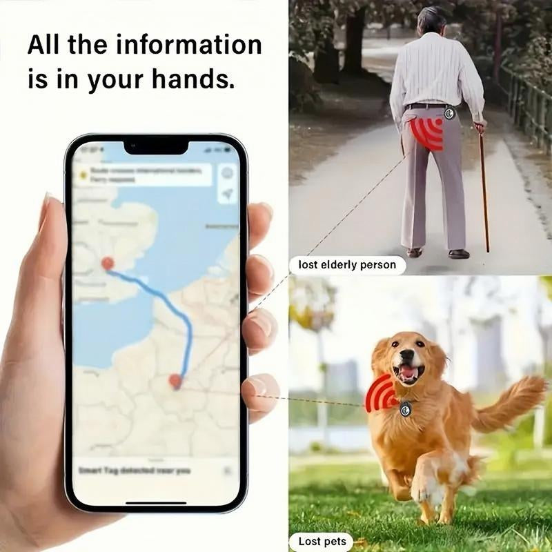 LOZE GPS Tracker: No Monthly Fee, Apple Find My Compatible (iOS) - Mini, Invisible Tracker for Car, Pet, Luggage