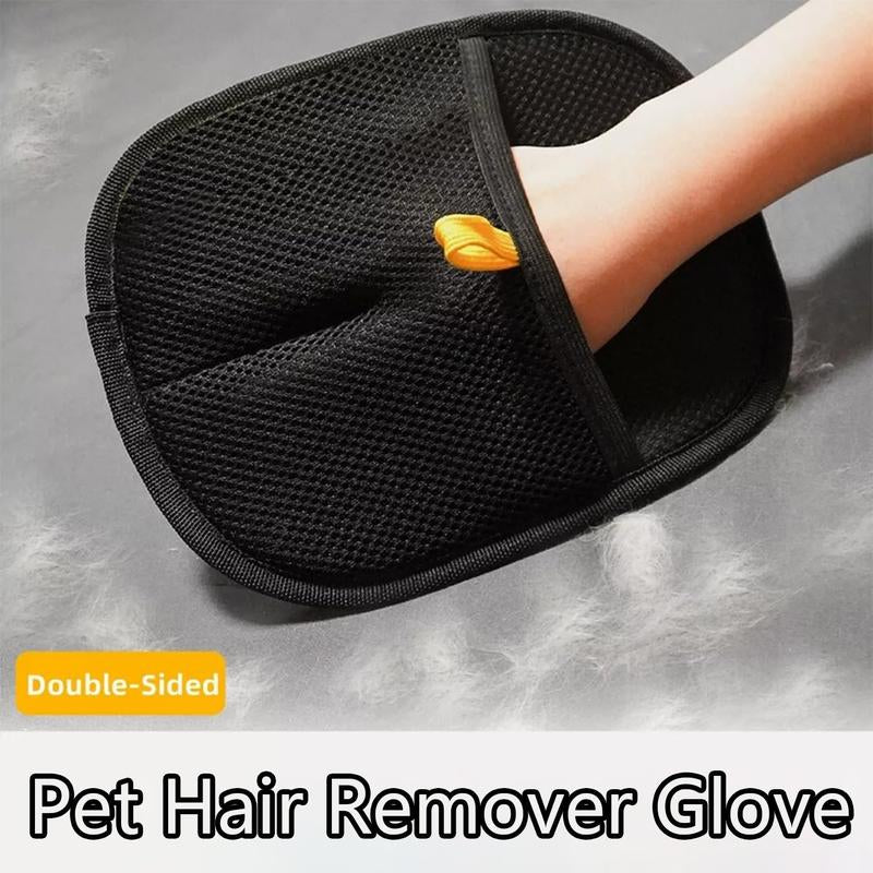 Pet Hair Removal Gloves, Electrostatic Pet Hair Removal Gloves for Dog & Cat - Double-Sided Grooming Gloves for Carpet, Couch, Clothing & Furniture 2025 New