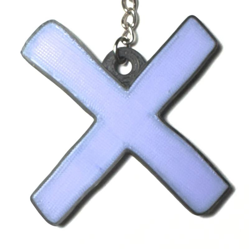 “A Silent Voice” X Symbol Keychain – Fanmade Anime Accessory
