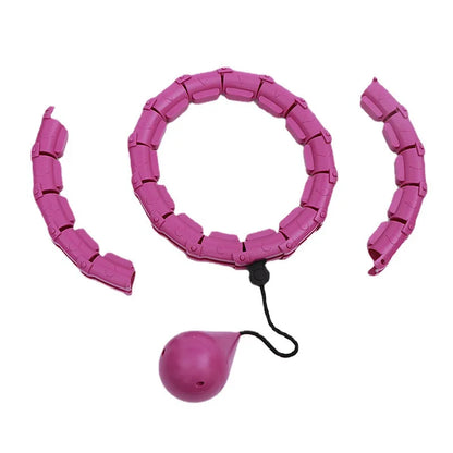 24 Section Smart Weighted Sport Hoops Abdominal Thin Waist Exercise Detachable Hoop Massage Fitness Circles Training Weight Loss