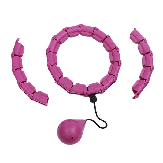 24 Section Smart Weighted Sport Hoops Abdominal Thin Waist Exercise Detachable Hoop Massage Fitness Circles Training Weight Loss