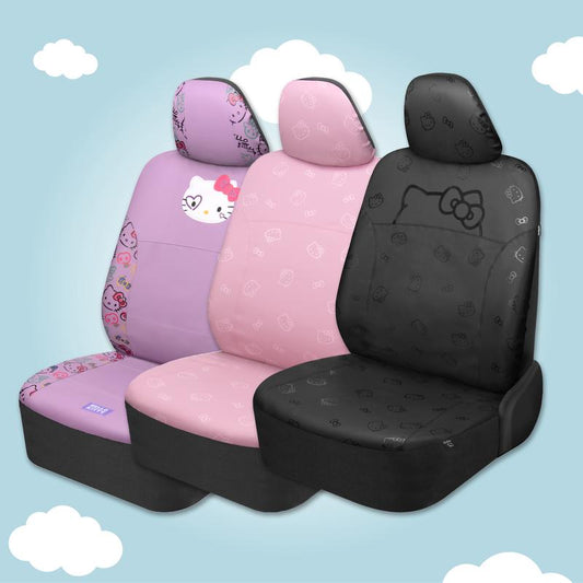 Hello Kitty Leatherette Seat Covers – Front Car Seat Protector (2-Pack)