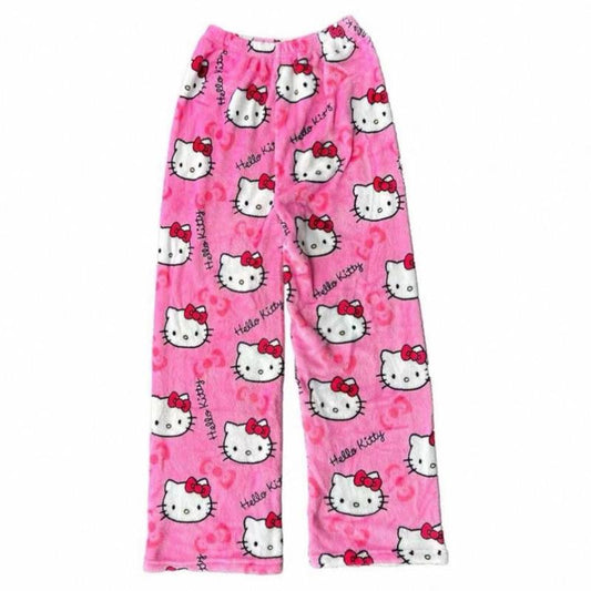 🎀 SANRIO Hello Kitty Comfy Pajama Pants – Cute & Cozy Y2K-Style Loungewear for Women