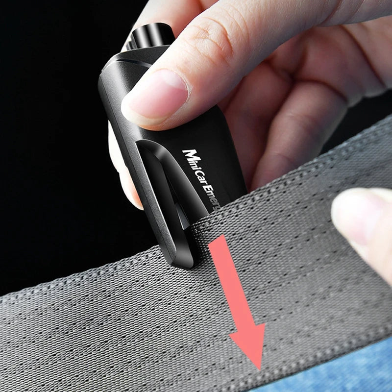 3 in 1 Car Safety Hammer Keychain Emergency Glass Breaker Hammer Self Rescue Tool Window Breaker Seat Belt Cutter Rescue Tool