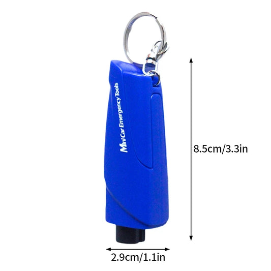 3 in 1 Car Safety Hammer Keychain Emergency Glass Breaker Hammer Self Rescue Tool Window Breaker Seat Belt Cutter Rescue Tool