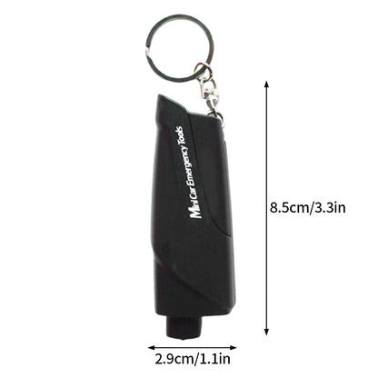 3 in 1 Car Safety Hammer Keychain Emergency Glass Breaker Hammer Self Rescue Tool Window Breaker Seat Belt Cutter Rescue Tool