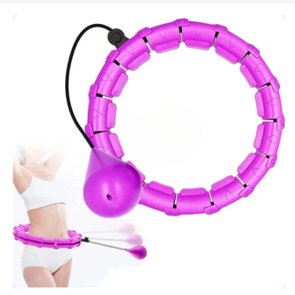 24 Section Smart Weighted Sport Hoops Abdominal Thin Waist Exercise Detachable Hoop Massage Fitness Circles Training Weight Loss