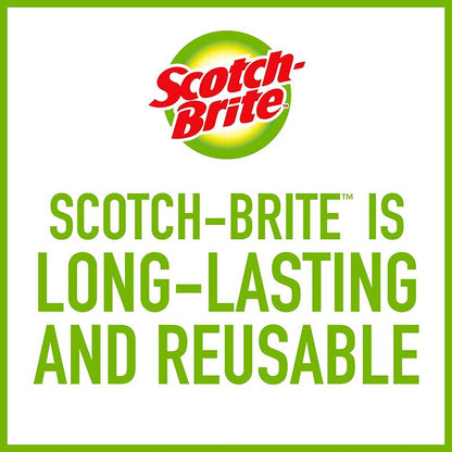 Scotch-Brite Stainless Steel Scrubber, Dish Scrubbers for Cleaning Kitchen and Household, Steel Scrubbers for Cleaning Dishes, 3 Scrubbers 3M Corp
