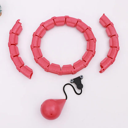 24 Section Smart Weighted Sport Hoops Abdominal Thin Waist Exercise Detachable Hoop Massage Fitness Circles Training Weight Loss