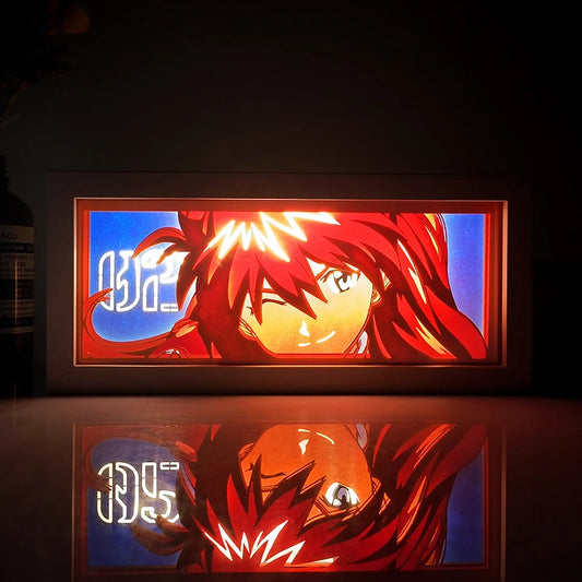 ✨ Demon Slayer Anime Light Box – Colorful Paper-Cut Night Light with Remote Control Ambient Room Decor for Bedroom, Living Room & Gaming Setup