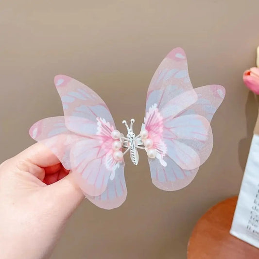 🦋 Moving Wings Butterfly Hair Clip – Cute Animated Side Clip with Fluttering Wings
