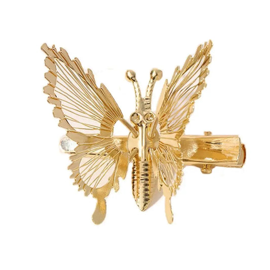 🦋 Moving Wings Butterfly Hair Clip – Cute Animated Side Clip with Fluttering Wings