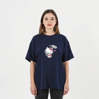 🎀 Hello Kitty Women’s Short Sleeve Top – Cute Casual Crewneck Tee for Summer