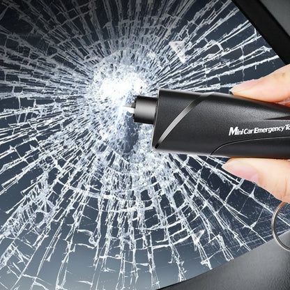 3 in 1 Car Safety Hammer Keychain Emergency Glass Breaker Hammer Self Rescue Tool Window Breaker Seat Belt Cutter Rescue Tool