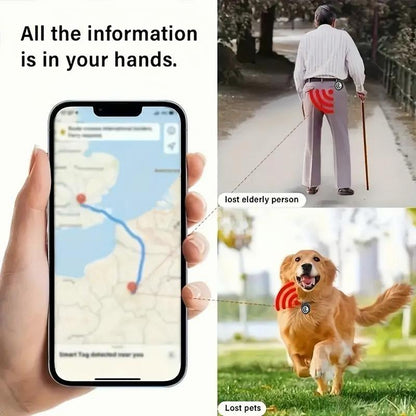 LOZE GPS Tracker: No Monthly Fee, Apple Find My Compatible (iOS) - Mini, Invisible Tracker for Car, Pet, Luggage