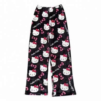 🎀 SANRIO Hello Kitty Comfy Pajama Pants – Cute & Cozy Y2K-Style Loungewear for Women