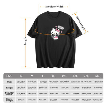 🎀 Hello Kitty Women’s Short Sleeve Top – Cute Casual Crewneck Tee for Summer